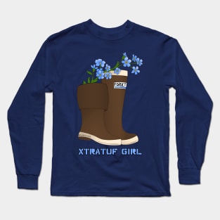 Xtratuf girl forget me not Long Sleeve T-Shirt